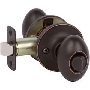 Design House Terrace Oil Rubbed Bronze Privacy Bed/Bath Door Knob with ...