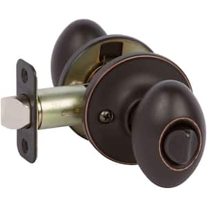 Carlyle Edged Oil Rubbed Bronze Bed/Bath Door Knob