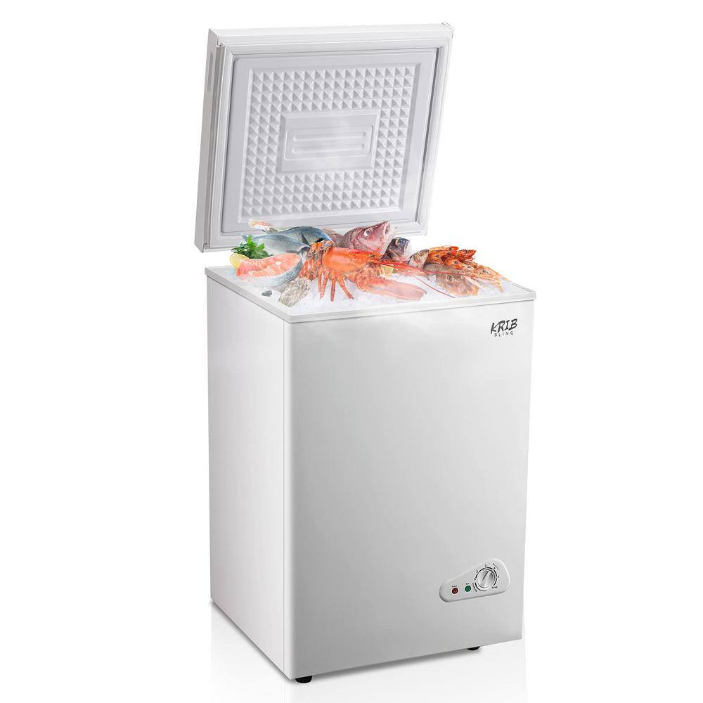 Edendirect 3.5 cu. ft. Chest Freezer, Manual Defrost, 7 Gears Temperature Control(4°F to 6.8°F