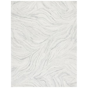 Metro Ivory/Silver 8 ft. x 10 ft. Abstract Gradient Area Rug