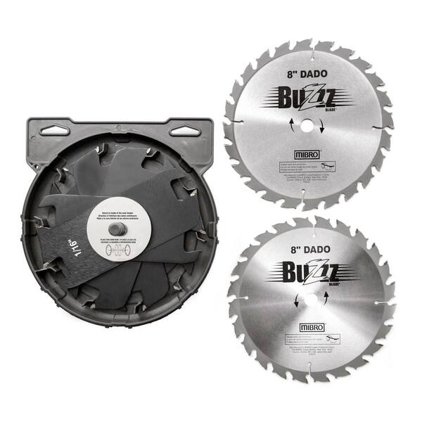 Table Saw For Ryobi 10'' Stacking Dado Blade Set, 24-Tooth, 5/8- Inch