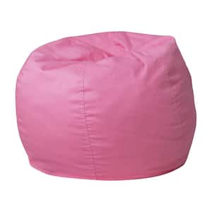 Small Solid Light Pink Kids Bean Bag Chair