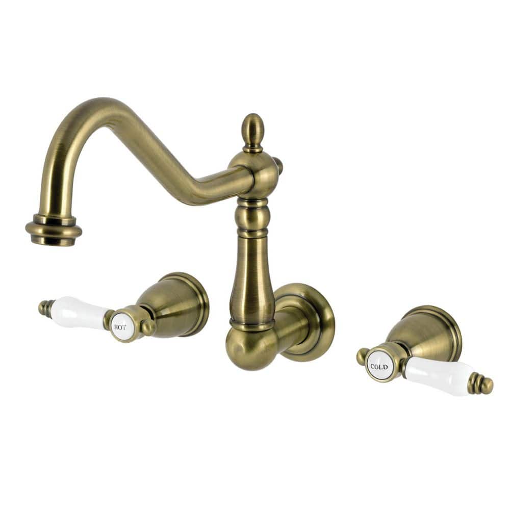 Bel-Air 2-Handle Wall Mounted Roman Tub Faucet in Antique Brass price history on PriceWatchPro