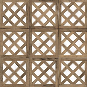 Kings Forest Lattice Calcatta Mix 17-5/8 in. x 17-5/8 in. Ceramic Floor and Wall Tile (10.95 sq. ft./Case)