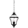 Minka Lavery Libre Collection Black Outdoor 4-Light Hanging Lantern ...