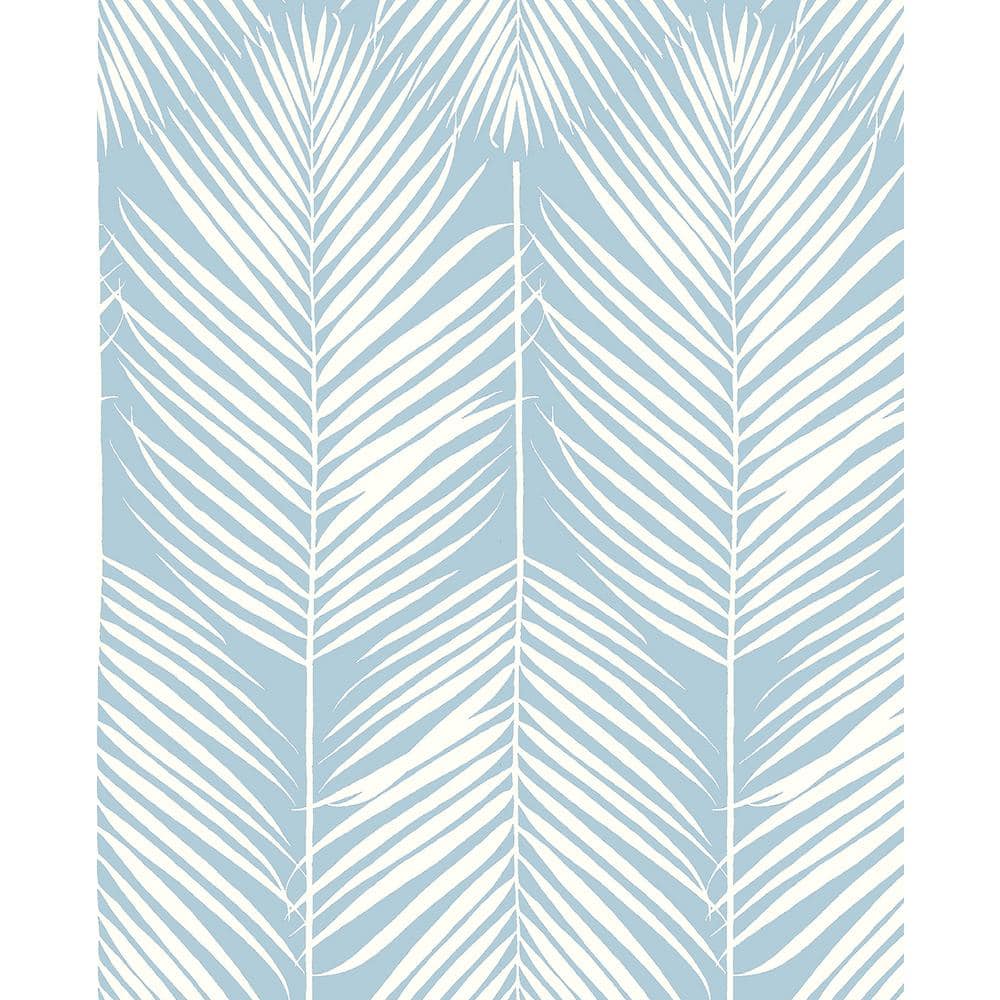 Blue Palm Leaves Wallpaper buy at the best price with delivery  uniqstiq
