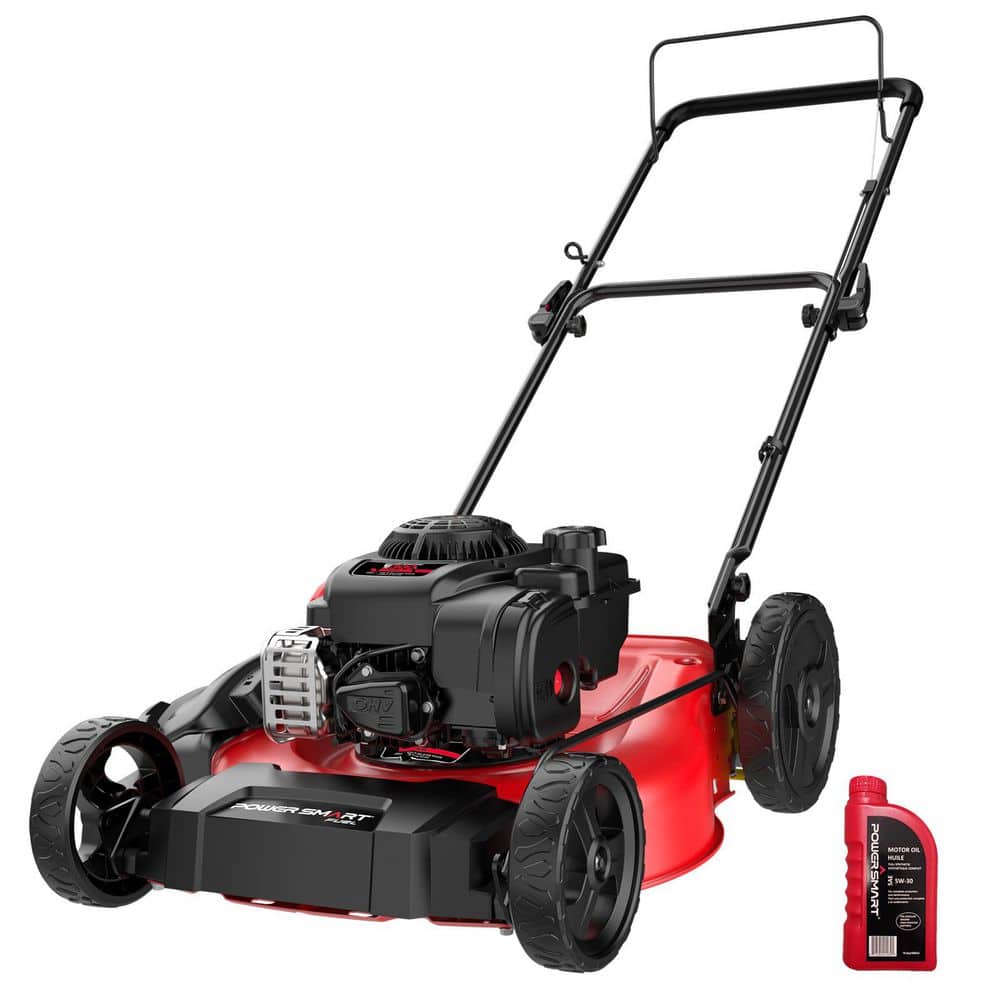 PowerSmart 21 in. 2-in-1 125cc Gas Push Mower, Briggs and Stratton Engine, Quick Start, 6-Position Height Adjustment B8721C