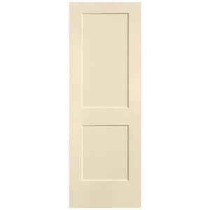 28 in. x 80 in. 2-Panel Logan Single Bore Hollow Core Golden Haystack Molded Composite Interior Door Slab