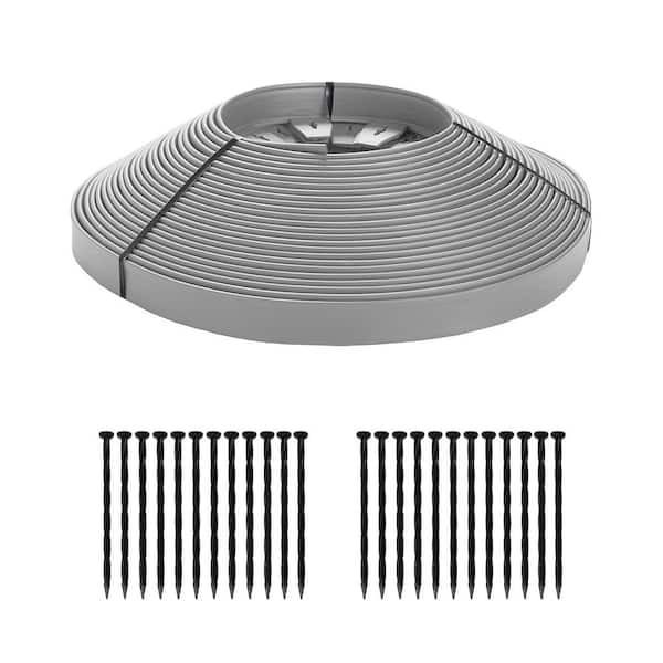 ProFlex 75 ft. L x 2.5 in. W x 1.7 in. H Commercial Grade Gray Plastic No-Dig Edging Kit