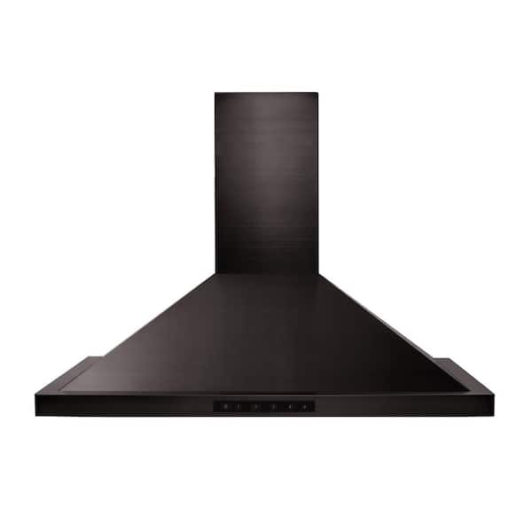 ZLINE Kitchen and Bath 30 in. 400 CFM Ducted Vent Wall Mount Range Hood in  Black Stainless Steel BS655N-30 - The Home Depot