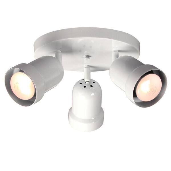 Filament Design Negron 3-Light White Track Head Spotlight with Directional Heads