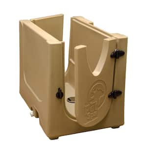 35 in. x 24.7 in. Pet Shower and Grooming Enclosure in Desert Sand
