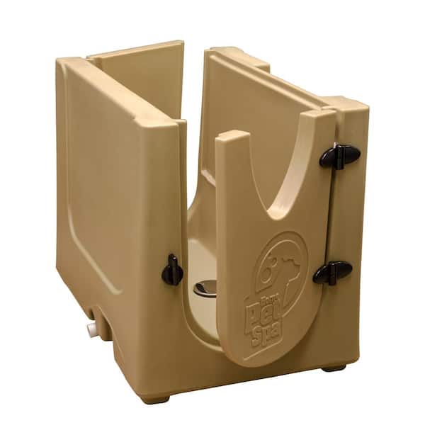 Home Pet Spa 35 in. x 24.7 in. Pet Shower and Grooming Enclosure in Desert Sand
