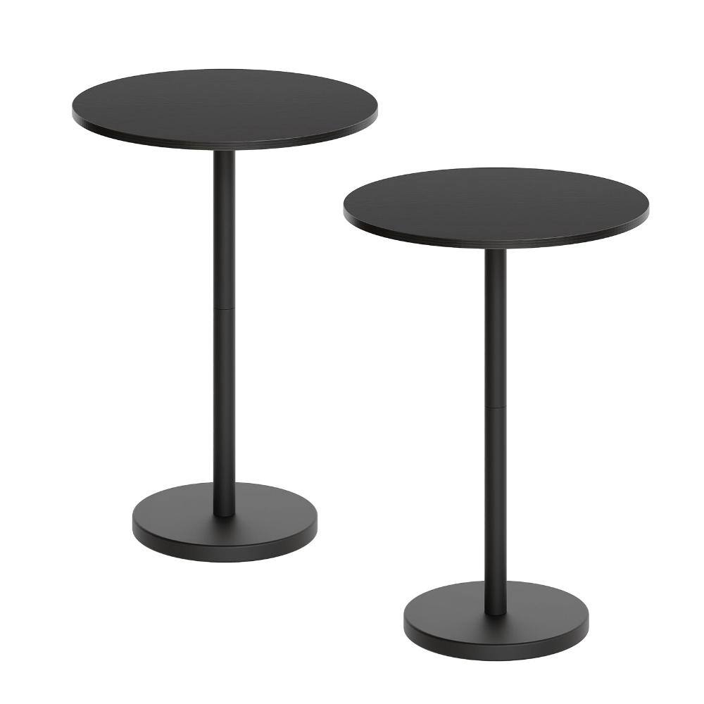 21.7 in. Round Bar Table Set Counter Height Black 2-Piece price history on PriceWatchPro