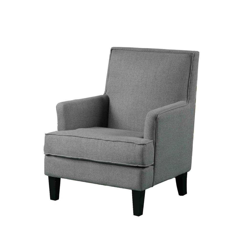 Dark Gray Velvet 30" Accent Chair