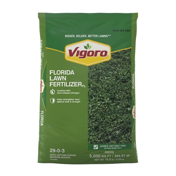 Vigoro 14 lb. 5,000 sq. ft. All Season Florida Lawn Fertilizer 52224 ...