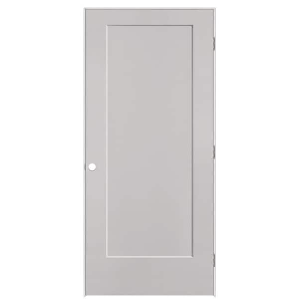 36 in. x 80 in. 1-Panel Lincoln Park Left-Hand Hollow Core Silver Bullet Molded Composite Single Prehung Interior Door