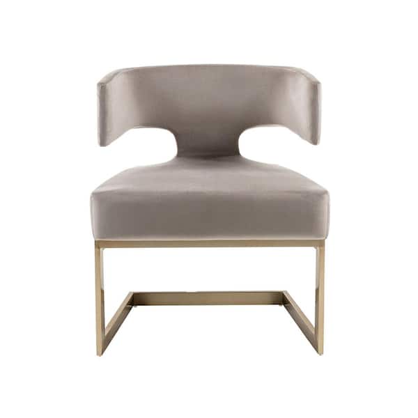 MR MODREST Calvo Modern Off-White Velvet Dining Chair