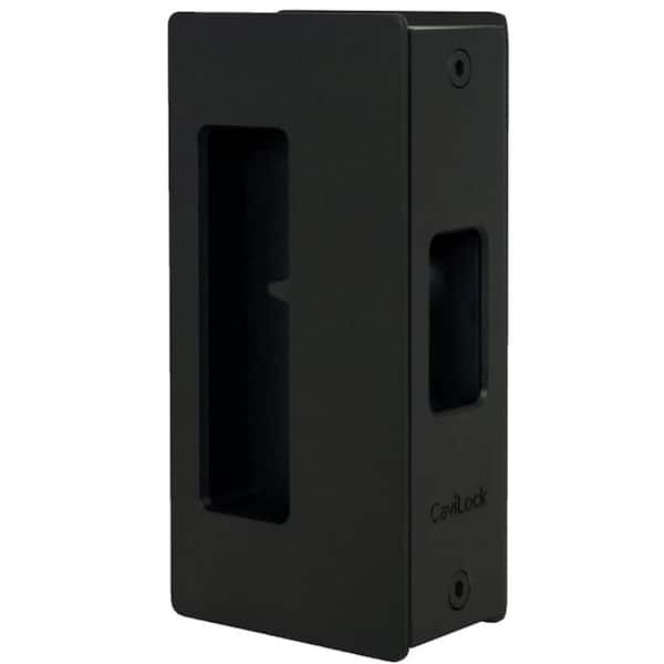 CS CAVITY SLIDER 200 Series CaviLock 1-3/4 in. Flat Black Magnetic Privacy Non-Handed Pocket Door Lock