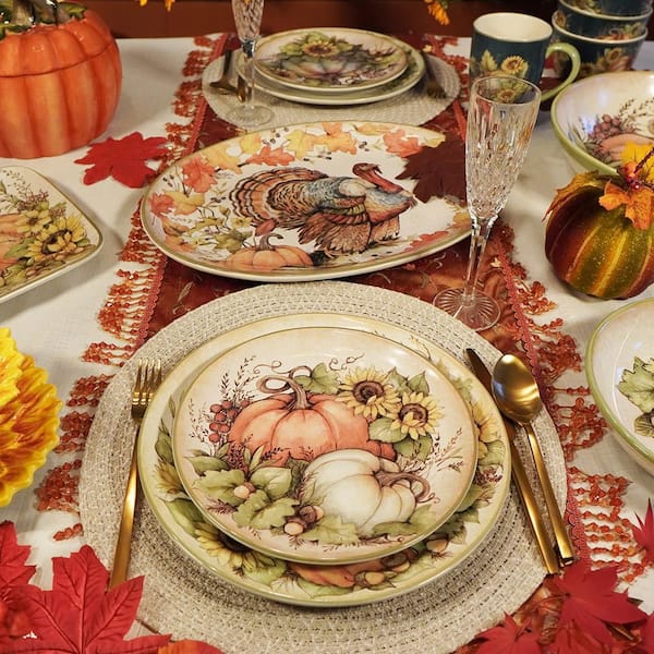 Autumn dinner plates hotsell