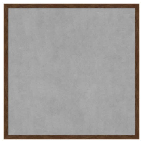 Amanti Art Carlisle Brown Narrow 25 in. x 25 in. Framed Magnetic Board
