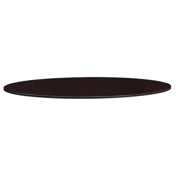 Mocha Walnut Oval Wood Coffee Table Top, 48 Inch Round Table Vs 60cm