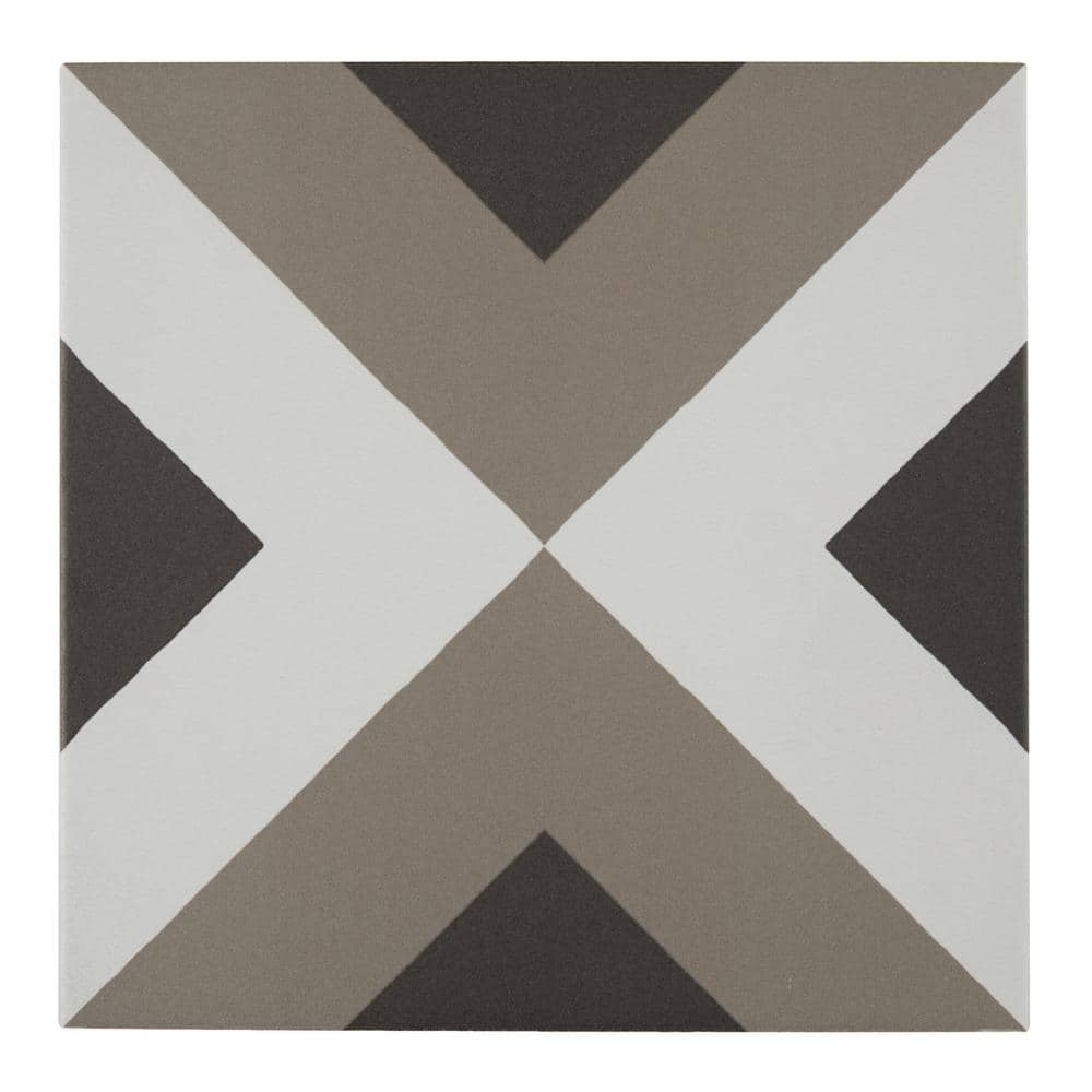 D_Segni Double Diamond Sand Blend 8 in. x 8 in. Glazed Porcelain Floor and Wall Sample Tile -  Marazzi, 0000HDSAMM0UP