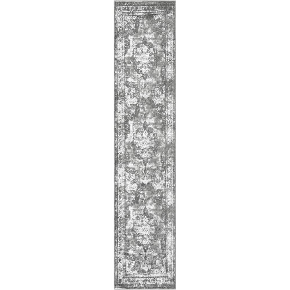 Sofia Salle Garnier Gray 2 ft. 7 in. x 12 ft. Area Rug price history on PriceWatchPro