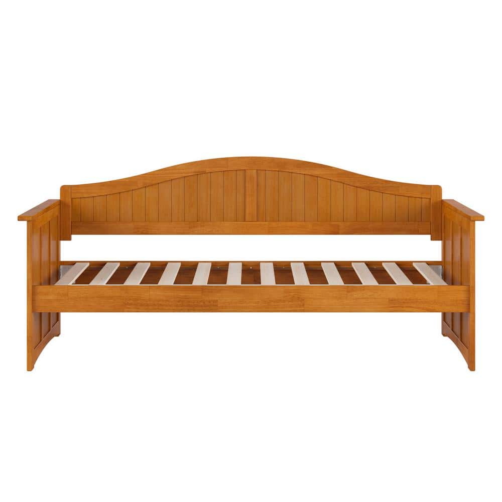 Nantucket Light Toffee Twin Wood Daybed Frame with Drawer