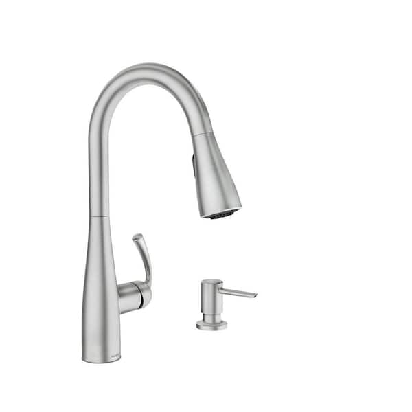 Essie Single-Handle Pull-Down Sprayer Kitchen Faucet with Reflex and Power Clean in Spot Resist Stainless