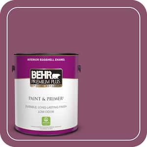 1 gal. #M120-7 Raspberry Crush Eggshell Enamel Low Odor Interior Paint & Primer