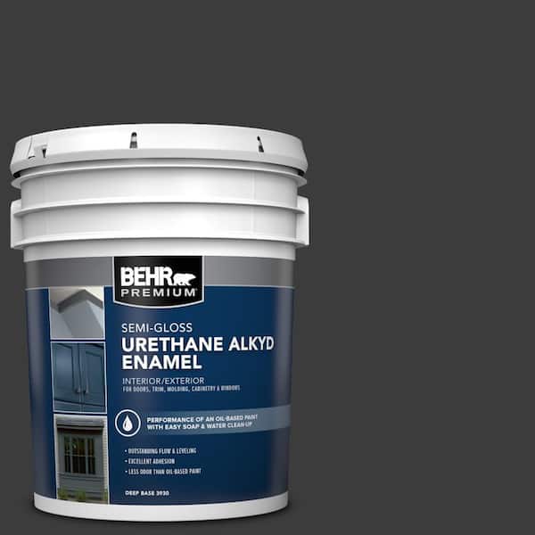 5 gal. #MQ5-05 Limousine Leather Urethane Alkyd Semi-Gloss Enamel Interior/Exterior Paint