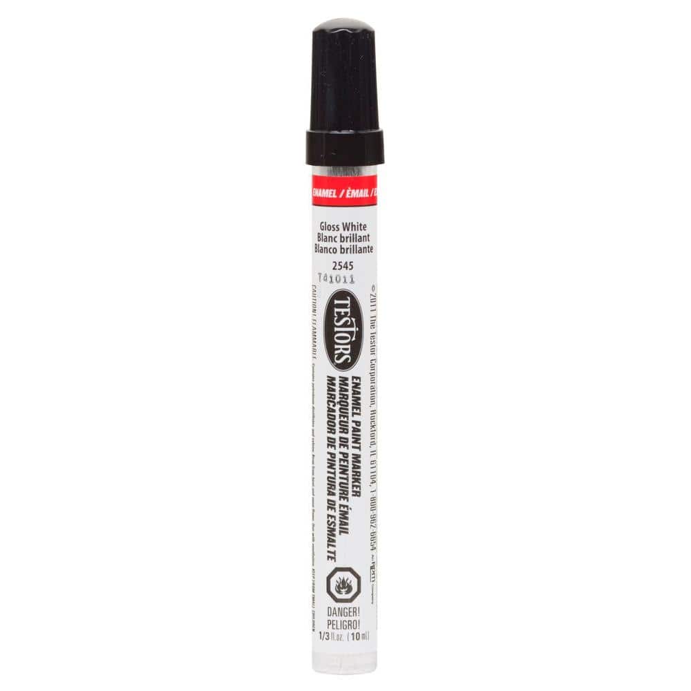 Testors Gloss White Enamel Paint Marker (6-Pack) 2545C - The Home Depot