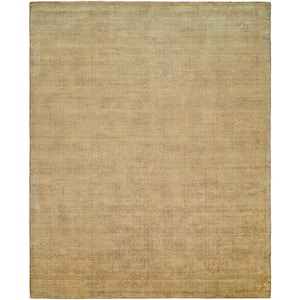 Avalon Brown 2 ft. x 10 ft. Solid Color Area Rug