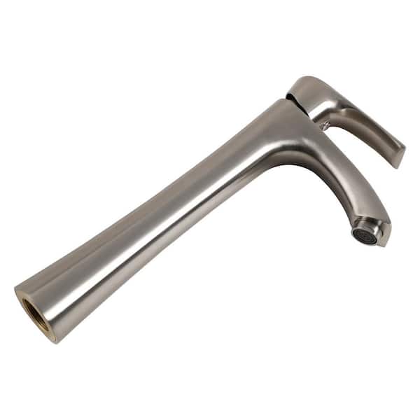 Unbranded Single Handle Vessel Sink Faucet Single Hole Bathroom Faucet in Brushed Nickel