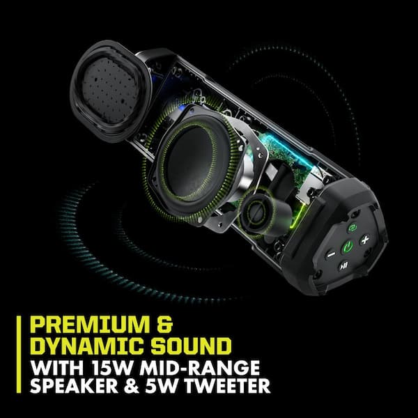 RYOBI - USB Lithium Cordless Bluetooth Charging Speaker Kit with 2.0 Ah Battery and Charging Cable