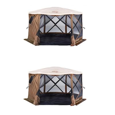 Quick Set Escape Sky Camper Portable Gazebo Canopy Shelter with Floor (2-Pack)