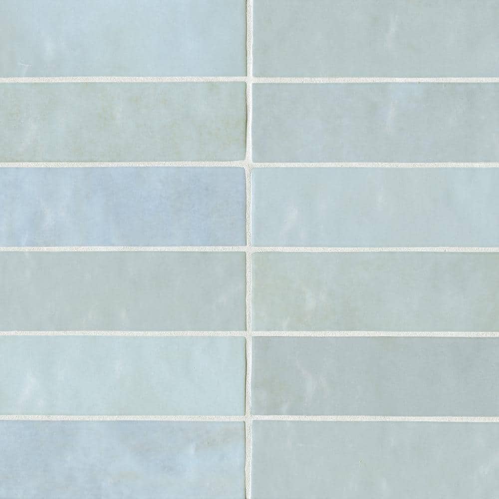 Sample-Cloe Glossy Baby Blue 2.5 in. x 8 in. Ceramic Wall Subway Tile price history on PriceWatchPro