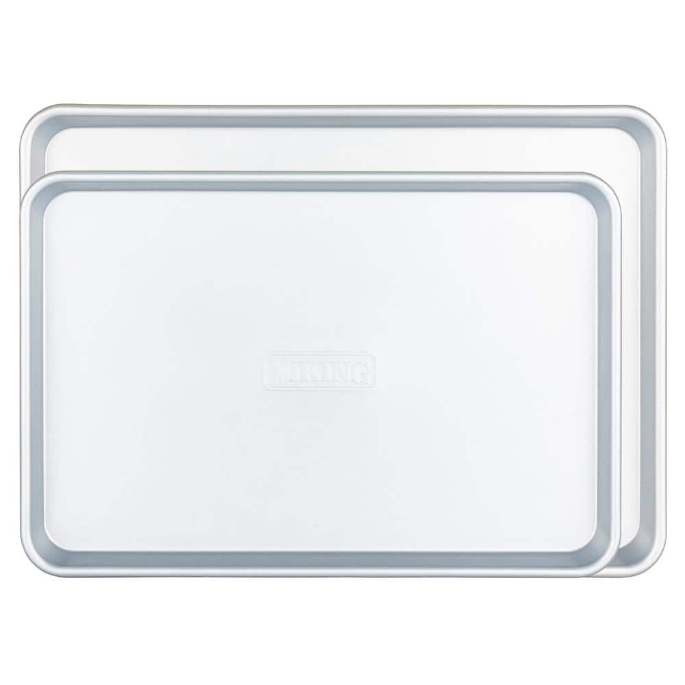Viking Large Gray Nonstick Stainless Steel Cookie Sheet Set