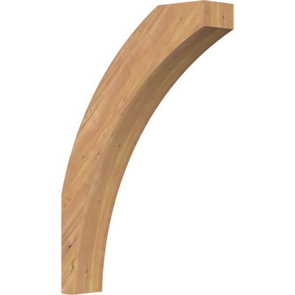 Ekena Millwork 5 1/2"W x 24"D x 36"H Thorton Smooth Knee Brace, Western Red Cedar