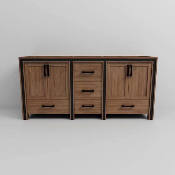 ya　604030 Lexora Ziva 72 in W x 22 in D Dark Grey Double Bath Vanity
