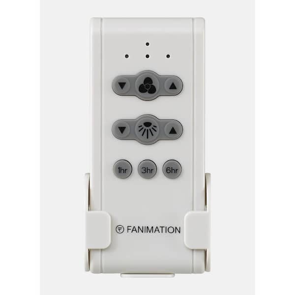 FANIMATION 3-Speed Remote Control with Receiver Non-Reversing, Gray White/Black