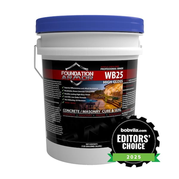 5 gal. Water Based High Gloss Acrylic Concrete Cure and Seal