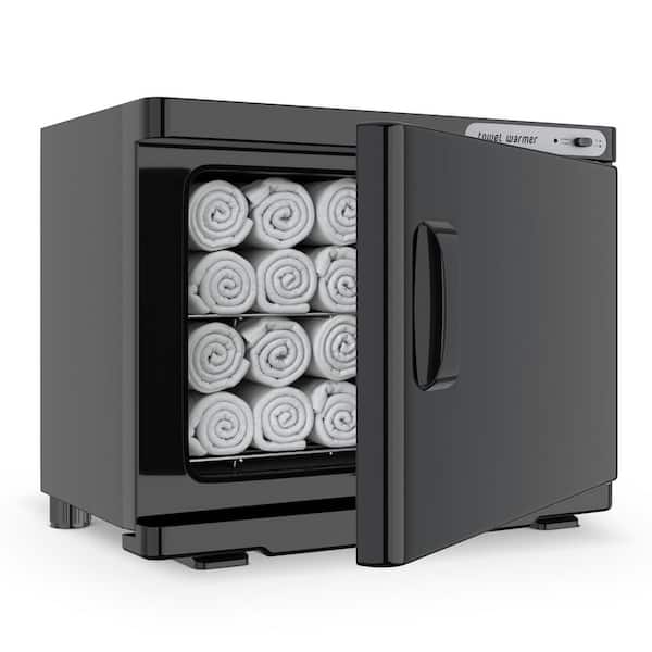 Electric Towel Warmer Cabinet in Black, Holds 32 Wet Towels, Ideal for Spa, Salon, and Home Use