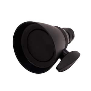 Chatham Style 2-Spray Patterns with 2.5 GMP 2-1/4 in. Wall Mount Fixed Shower Head in Oil Rubbed Bronze