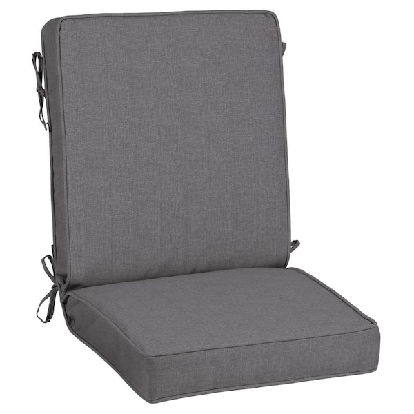 Home Decorators Collection 21 x 44 Sunbrella Cast Slate Outdoor Dining Chair Cushion