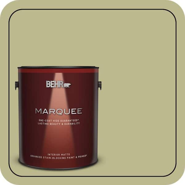 BEHR MARQUEE 1 gal. #S340-4 Back to Nature One-Coat Hide Matte Interior Paint & Primer