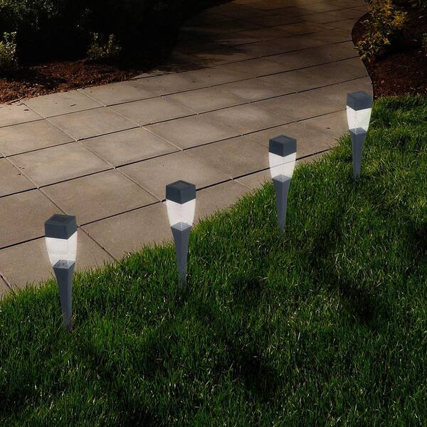 Details about   Garden Lights Solar Powered LED 8 Pieces Unique Auto Patio Yard Pathway Sidewalk