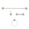 ARISTA Highlander Collection 4-Piece Bathroom Hardware Kit in Satin ...