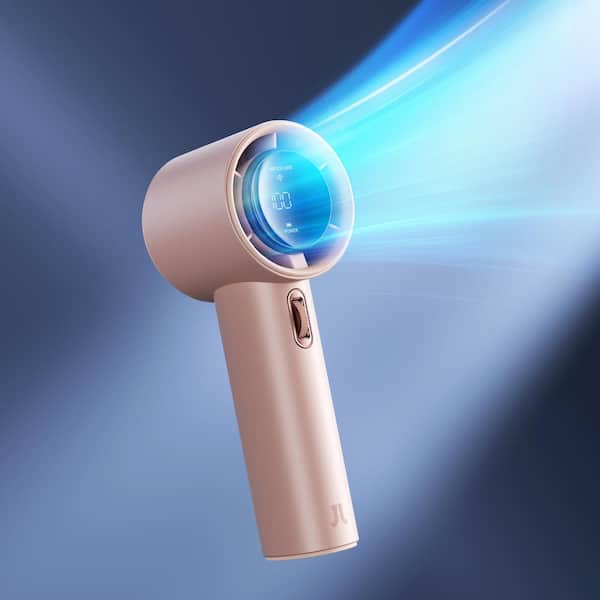 JISULIFE 6.2 in. 100 Speeds Personal Fan in Pink